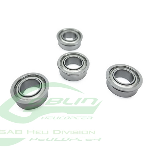 HC400-S - ABEC-5 Flanged bearing Ø2,5 x Ø6 x 2,6(4pcs) - Goblin 500/570/770/ HPS 630/700