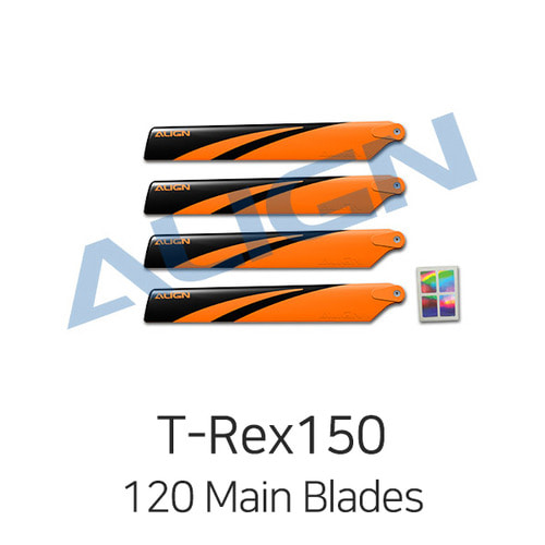 Align 티렉스 150 120 Main Blades - Orange(for Hard 3D)