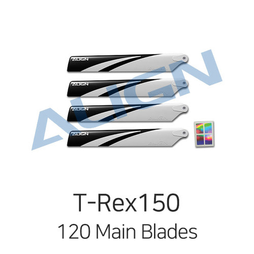 Align 티렉스 150 120 Main Blades - White(for Hard 3D)