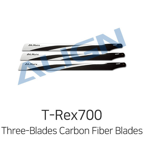 Align 티렉스 700E Three-Blades Carbon Fiber Blades - 3ea