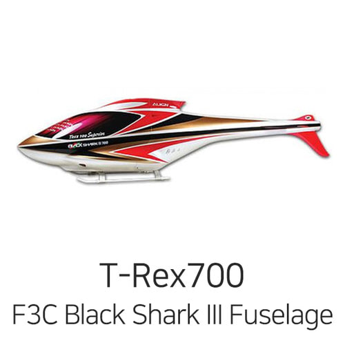 Align 티렉스 700 F3C Black Shark III Fuselage(Red/Black/QCB) - 한정 판매!