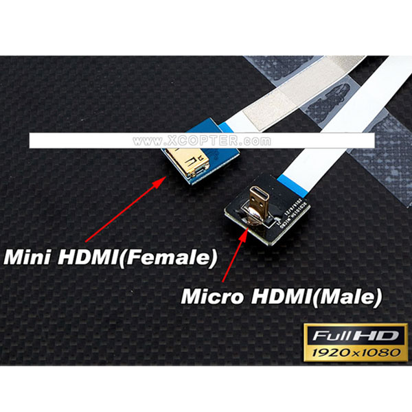 HDCVT Micro HDMI to Mini HDMI Flexible AV 변환 Cable(M-F)