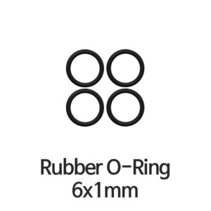 인덕트릭스 Rubber O-Ring 6x1mm (레드, 브라운)
